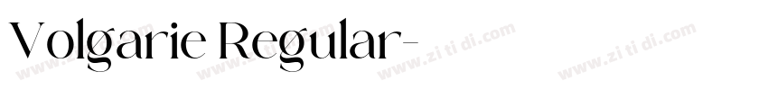 Volgarie Regular字体转换
